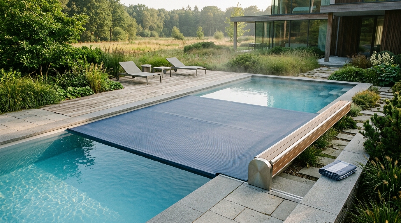 Uw bad afdekken: slimme keuzes voor optimaal warmtebehoud - illustratie voor Dekzeilenplus